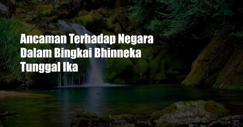 Ancaman Terhadap Negara Dalam Bingkai Bhinneka Tunggal Ika